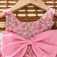 thumbnail image 6 of MEZZALL Toddler Girls' Floral Sleeveless Dress With Bow Detail Summer Princess Party Dress 100/9 Classic Kids Wear, 6 of 9
