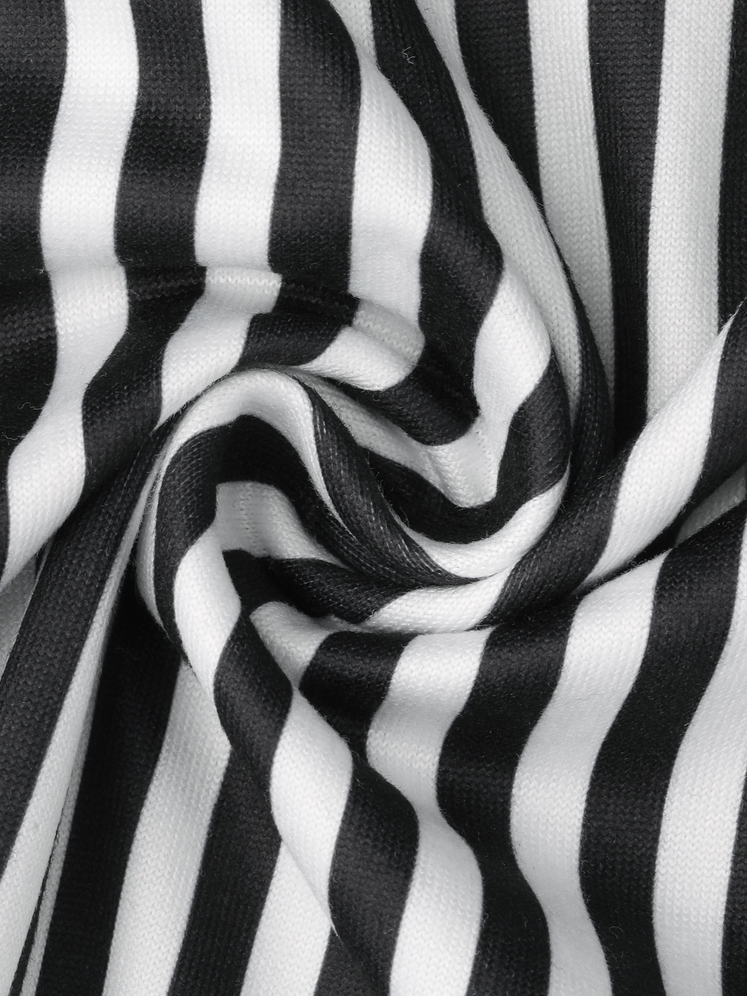 DARING DIVA Women's Spaghetti Strap Stripe Nightshirt Pajama Dress M Black