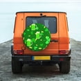 thumbnail image 6 of Yiaed St Patrick's Day2 Print Tire Wheel Cover, Waterproof Spare Tire Cover Fit for Jeep, Truck,Trailer, RV, SUV, Camper and Most Vehicle-17 inch, 6 of 6