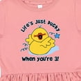 thumbnail image 4 of Inktastic Life's Ducky 3rd Birthday Girls Toddler Dress, 4 of 5