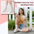 thumbnail image 5 of Bocaoying 8 Pairs Womens Ruffle Socks, Comfortable Frilly Socks, Exquisite Lettuce Socks, Princess Style Dress Crew Socks Lolita Gift for Ladies Girls, 5 of 7