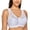 White, variant on DELIMIRA Women's Front Closure Bras Racerback No Underwire Plus Size Full Coverage Lace Bra