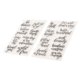 thumbnail image 1 of Palabras claras fáciles de usar 2 hojas de silicona reutilizable para hacer tarjetas y álbumes de recortes DIY ANGGREK Otros, 1 of 8