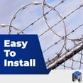thumbnail image 3 of Bobco Metals Steel 18" CBT-65 Razor Wire - 50 feet per roll - 33 loops coil - 4 Pack, 3 of 6