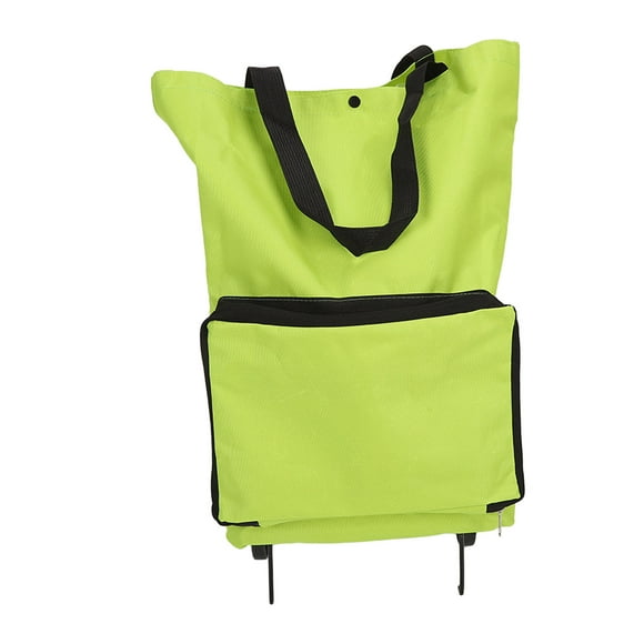 Portable Cart Bag,Foldable Cart Bag Zipper Wheels Folding Shopping Bag Foldable Storage Shopping Cart Finely Tuned Performance