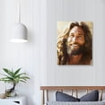 thumbnail image 4 of JEUXUS  Jesus Wall Art Christian Christ Canvas Prints Picture of Jesus Laughing Christ's Smile Poster Religious Home Wall Decor  16x20 in, 4 of 5