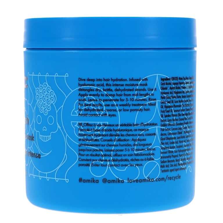 Amika, Hydro Rush Intense Moisture Mask, 16.9 oz, Deep Hydration