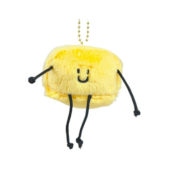 Plush Butter Doll Keychain Cute Pendant Keyring Ornament Keys Holder Backpack Handbag Charm for Girls Boys