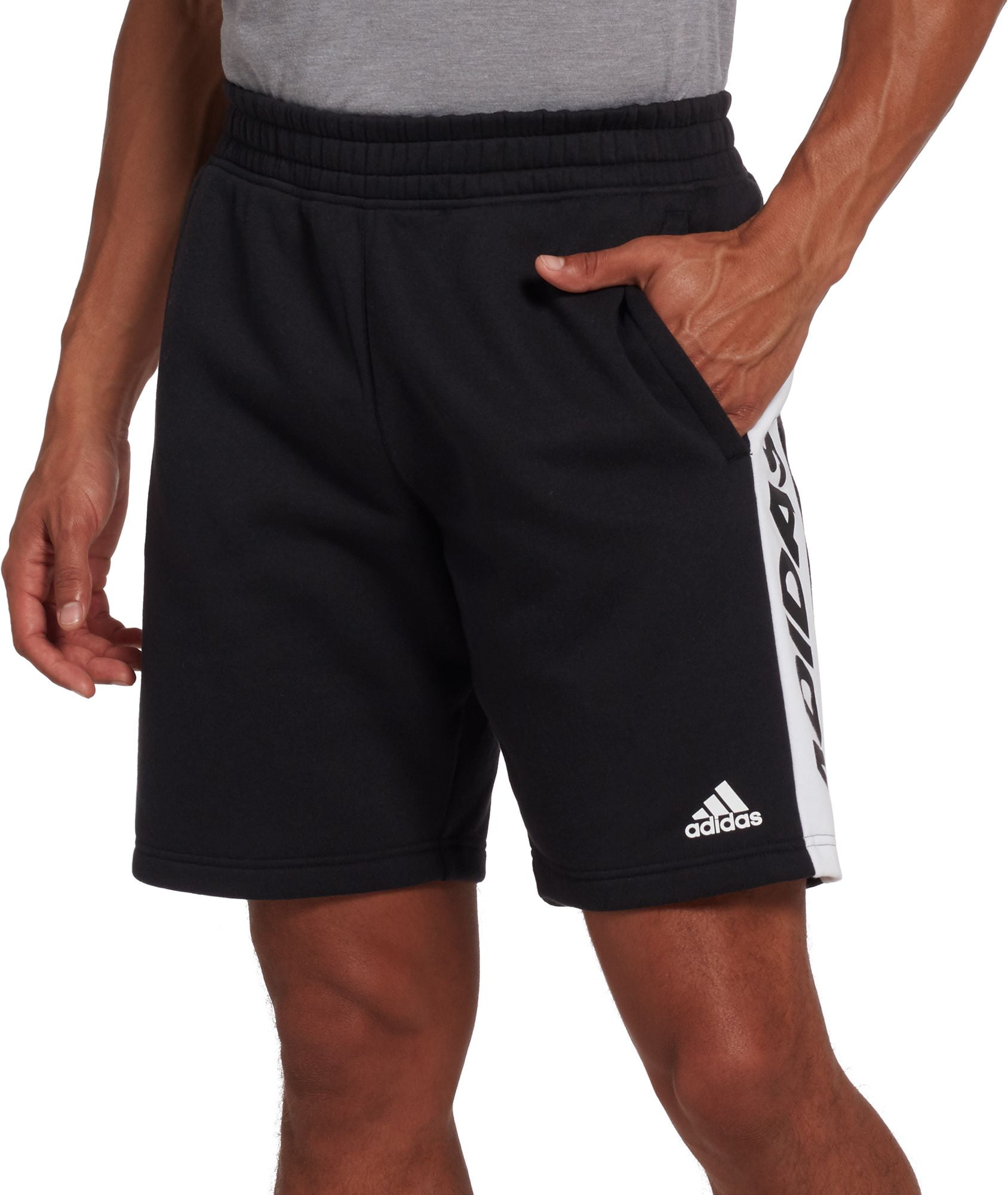adidas men's post game fleece shorts