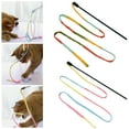 thumbnail image 1 of Trayknick Cat Wand Toy Bite Resistant Ribbon/Cloth Strip Long Pole Funny Interactive Bright Color Stress Relief Kitten Teaser Toy Pet Supplies Red, 1 of 13