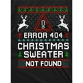 thumbnail image 2 of Christmas funny Error 404 Sweater not found T-shirt ugly sweater style Tee (Medium Grey), 2 of 6
