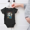 thumbnail image 5 of Popeye American Traditional Tattoo Romper Boys or Girls Infant Baby Brisco Brands NB, 5 of 6