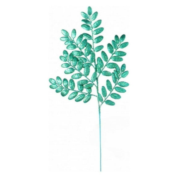 22" Honey Locust Glitter Spray: Peacock Green