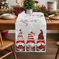 thumbnail image 2 of Christmas Gnomes Dresser Scarf Farmhouse, Dining Table Decorations for Wedding/Parties, Xmas Tree Cardinal on Branches Winter Snowflakes Table Runner 70 Inches Long for Kitchen Dining, 13 x 70 In, 2 of 9