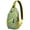 Banana, variant on Vintage Paisley Pattern Sling Backpack for Women, Rustic Boho Crossbody Shoulder Bag with Decorative Floral Design, Lightweight Travel Daypack