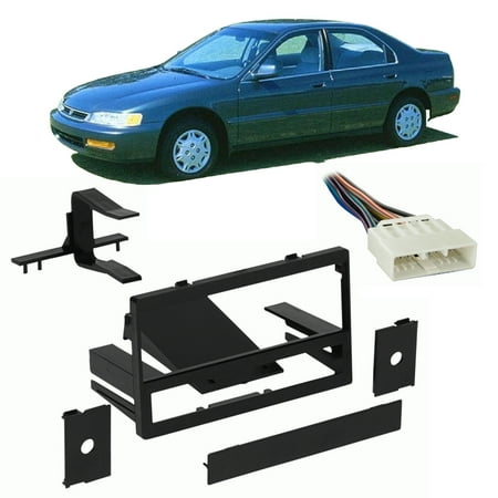Fits Honda Accord 1990-1997 Single DIN Stereo Harness ... honda accord dash wiring harness 