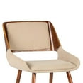 thumbnail image 4 of Panda Mid-Century Dining Chair in Walnut Finish and Brown Fabric, 4 of 11