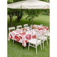 thumbnail image 3 of Outdoor Tablecloth with Umbrella Hole and Zipper, Valentine's Day Rectangle Table Cloth 60x84 Inch Waterproof Tablecloth, Watercolor Love Heart Romantic Me You Picnic Table Cover for Patio Camping, 3 of 7