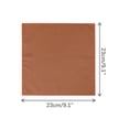 thumbnail image 2 of INSPIRE CHIC Men's Cotton Handkerchiefs Solid Color Pocket Square for Men Chestnut Red One Size, 2 of 4