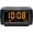 Orange, variant on DreamSky Alarm Clock Radios for Bedrooms with Battery Backup, Large Big Numbers with Dimmer Wheel, USB Port, Bedside Digital FM Radio with Sleep Timer, Temperature, Adjustable Volume, Snooze