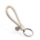 thumbnail image 1 of Nvzi 5 llaveros de cuero trenzado, adecuados para todos los llaveros de coche, llaveros para hombre y llaveros para mujer (blanco), 1 of 5