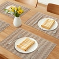 thumbnail image 2 of Unique Bargains Set of 6 Plastic Washable Placemats for Dining Table Decor Coffee, 2 of 6
