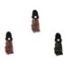 thumbnail image 4 of Guardurnaity Peluca de sombrero para mujer, extensión de cabello falso decorativo rizado, gorro de otoño e invierno, tocado de fibra de alta temperatura, Cuidado del cabello Negro Guardurnaity CE014905-01, 4 of 6