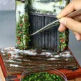 thumbnail image 5 of Hojas en miniatura para bricolaje, 35 ml, hojas de micropaisaje, modelo estático para decoración de jardín de hadas, bonsái, mesa de arena, mechones de hierba, accesorios, 5 of 5