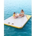 thumbnail image 1 of GloryStar Inflatable Floating Dock and Swimming Platform Mat, Heavy Duty Non-Slip Raft Island with Stable Surface for Adult and Family Fun on Lakes, Beach, and Ocean, 1 of 6