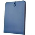 thumbnail image 1 of Vertical Expanding Accordion Folder with 7 Pockets Paperwork Organizer Document Wallet Briefcase Business File Organizer Bag A4 Letter Size Elastic Rope Closure Blue Blue, 1 of 5