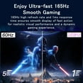 thumbnail image 6 of Gaming Monitor 24 Inch 165Hz FHD 1080P IPS Screen 1ms(GTG) Home Office Computer Display, FreeSync Technology, 100% sRGB, HDR, HDMI, DP, Tilt Adjustable, 100×100 mm VESA, 6 of 8