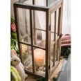 thumbnail image 4 of Decorative Table Lantern Wooden Glass Lantern, 4 of 11