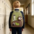 thumbnail image 2 of Weebloom School Backpack For Kids Boys Girls Waterproof Cartoon Puppy Print Color Block Design Bookbag Elementary Middle School Green, 2 of 3