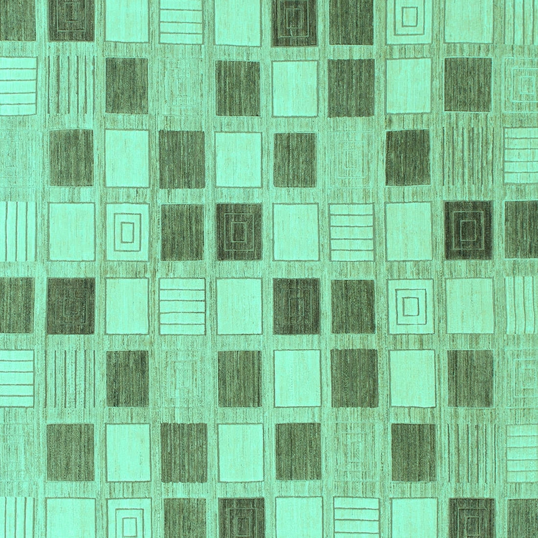 Squear Check Rug Ahgly Company Machine Washable Indoor Square Checkered Turquoise Blue ...