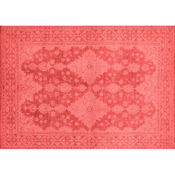 Ahgly Company Indoor Rectangle Oriental Red Industrial Area Rugs, 8' x 12'