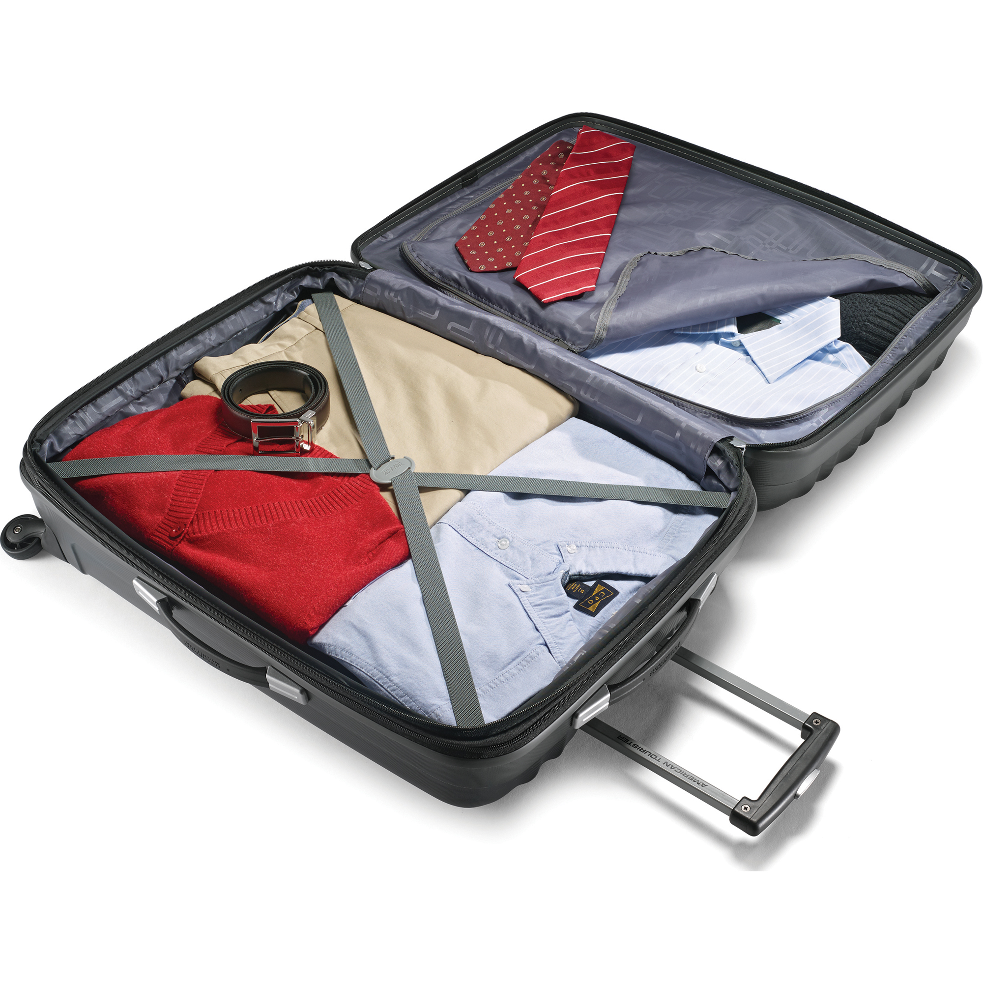 American Tourister Arona Premium Hardside Spinner 3Pcs Luggage Set 20" 25" 29" (Charcoal) - image 5 of 10