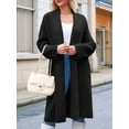 thumbnail image 5 of Womens Long Cardigan Sweaters Chunky Open Front Oversized Slouchy Knit Fall Trendy Coatigan Jackets Black XXL, 5 of 9