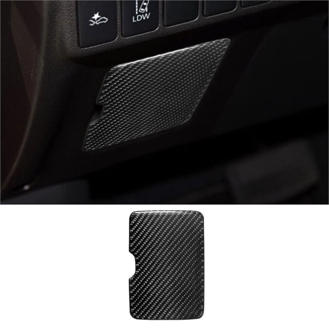 Real Bright Soft Car Interior Carbon Fiber Sticker DecorationCarbon Fiber Interior Driver Side Fuse Box Cover For Mitsubishi OutlanderAuto Car Protection Interior Accessories