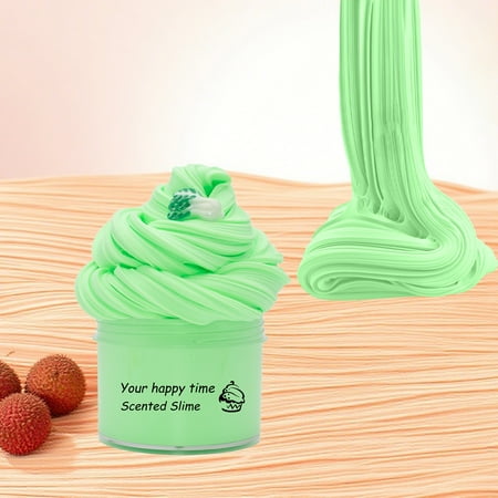 Toycle 70ml Furry Cloud Butters Slimes Clays Toy Non Settling With Accessories DIY Noodles Stretchy Slimes For Creatives Crafts(G Rubber)