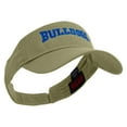 thumbnail image 4 of Football Bulldog Logo Embroidered Cotton Twill Sun Visor - Khaki OSFM, 4 of 5