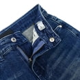 thumbnail image 6 of KIDSCOOL Girls Wide Leg Denim Pants 5-13T Ripped Heart Embroidered Jeans ,Mid Blue,7-8 Years, 6 of 7