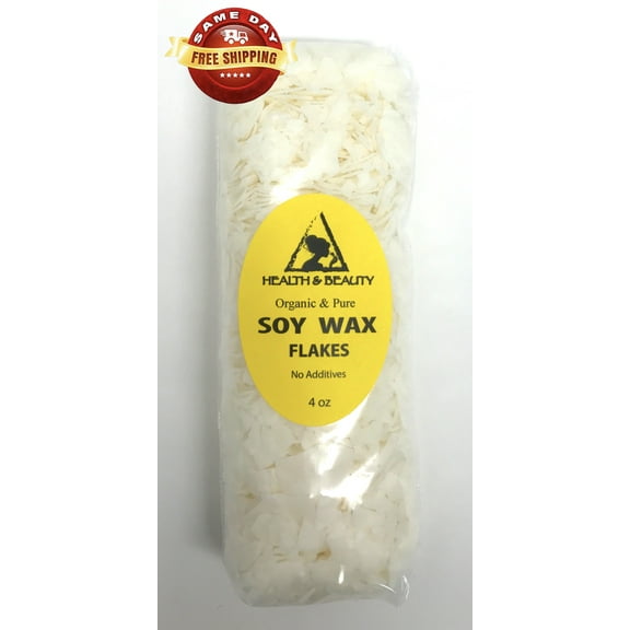 GOLDEN SOY AKOSOY WAX FLAKES ORGANIC VEGAN PASTILLES FOR CANDLE MAKING NATURAL 100% PURE 4 OZ