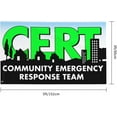 Cert Community Emergency Response Team Flag 3X5 Ft UV Fade Resistant