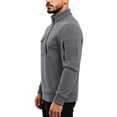 thumbnail image 4 of Mens Tactical Jacket Zipper Fleece Thermal Thicken Warm Sports Coats Long Sleeve Retro Winter Outdoor Military Outwear Gray XXXXL, 4 of 6