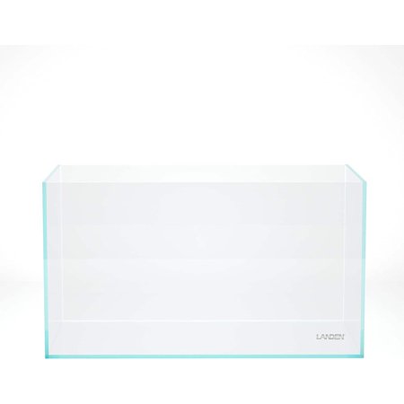 90P 55 Gallon Rimless Low Iron Aquarium Tank,W35.4×D19.7×H19.7 In(90X50X50Cm) 10Mm Thickness with Black Nano Foam Leveling Mat Included