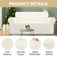 thumbnail image 4 of Sanmadrola 100% Waterproof Sofa Cover Non Slip Couch Cover Stretch Slipcover Leakproof Couch Protector for Kids Dogs Cats Pets, Cream, Oversized Sofa, 4 of 12