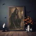 thumbnail image 4 of Ghost Poster Print, Ghost Holding Candle Halloween Poster, Poster For Halloween, Wall Art Halloween, Ghost Halloween Wall Decor, Spooky Art, 4 of 5