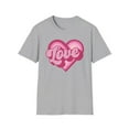 thumbnail image 2 of Love Heart, Gildan Unisex Softstyle T-Shirt, Retro Heart Graphic Tee, S-3XL, 2 of 6