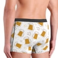 thumbnail image 4 of Men's Boxer Briefs, Beer print C Soft Comfy Mens Underwear Boxer Briefs Breathable With Widen Waist, 4 of 7