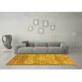thumbnail image 3 of Ahgly Company Indoor Rectangle Abstract Yellow Modern Area Rugs, 7' x 9', 3 of 4